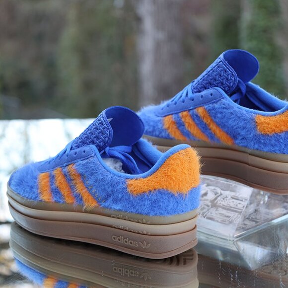 Adidas Gazelle Bold Hi Res Blue Orange - Picture 14 of 15
